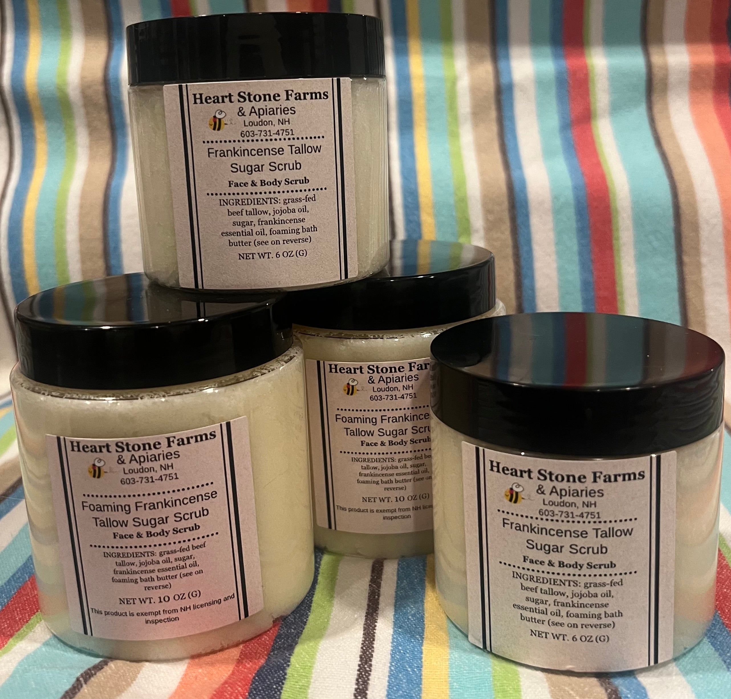 Foaming Frankincense Tallow Sugar Scrub