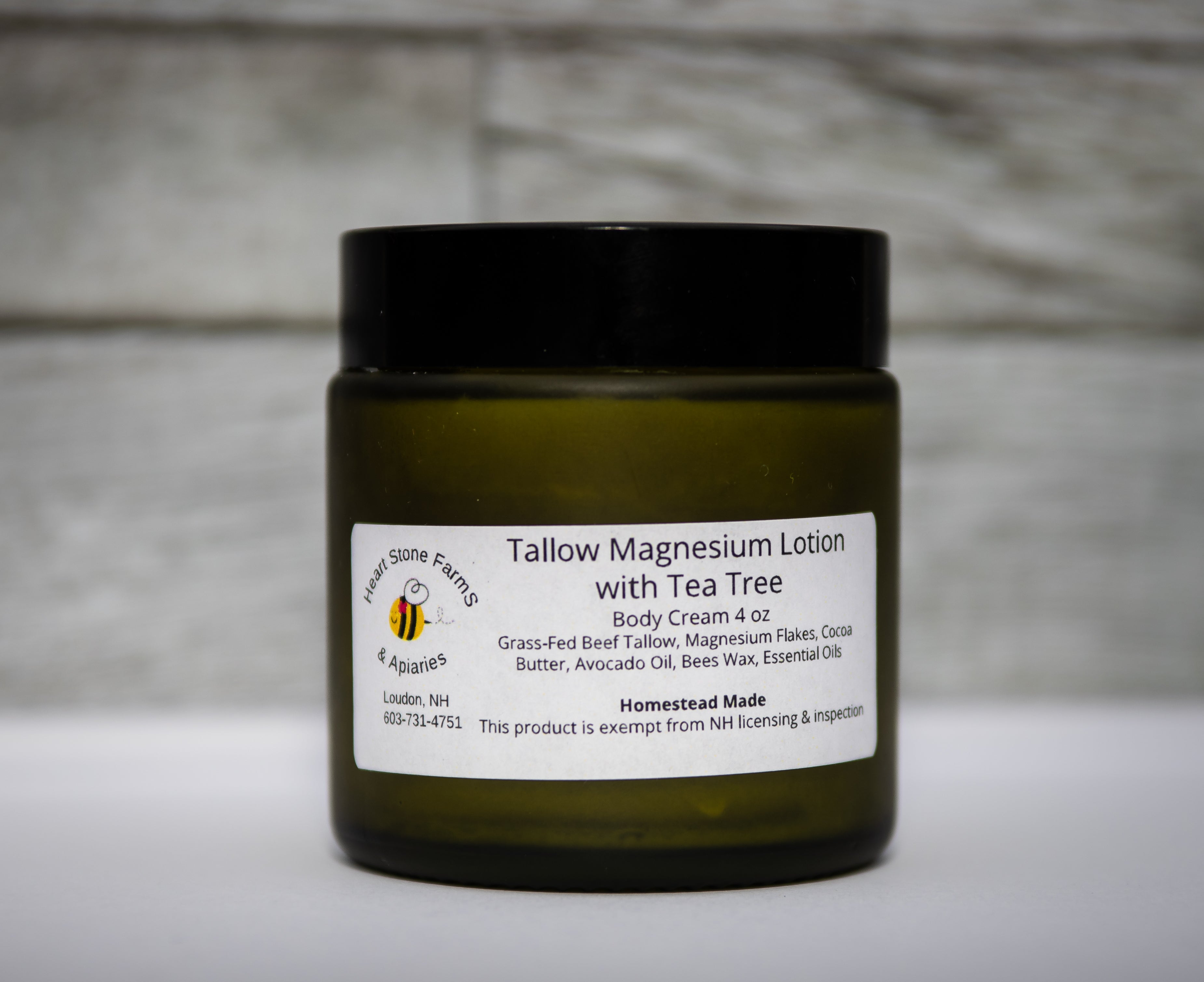 Tallow Magnesium Lotion with Tea Tree
