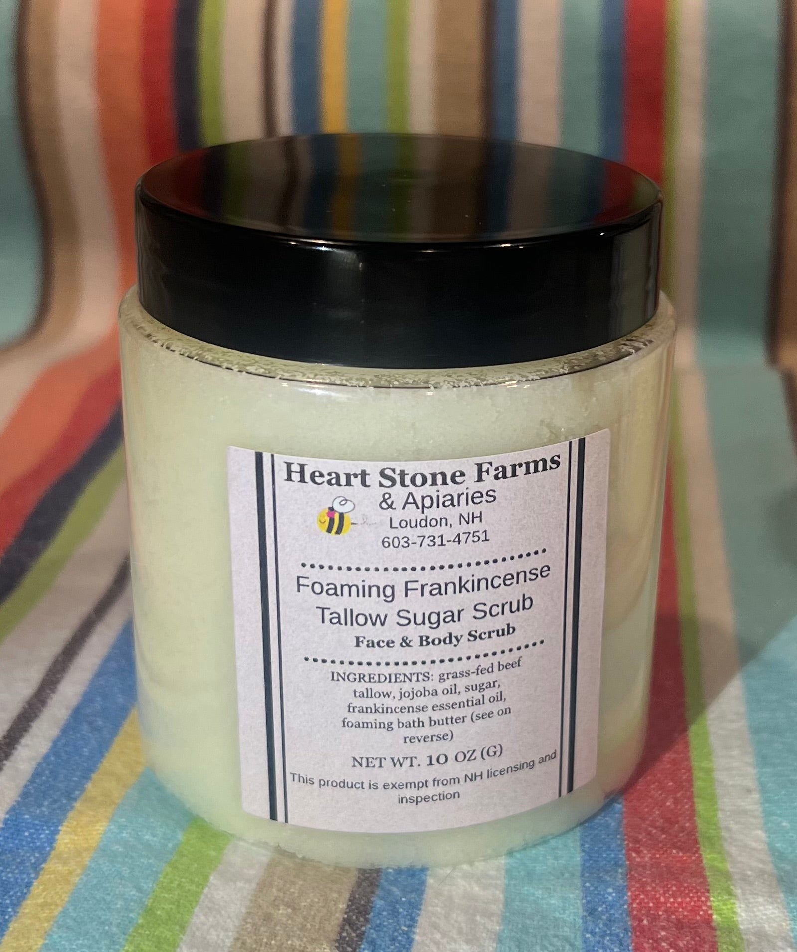 Foaming Frankincense Tallow Sugar Scrub