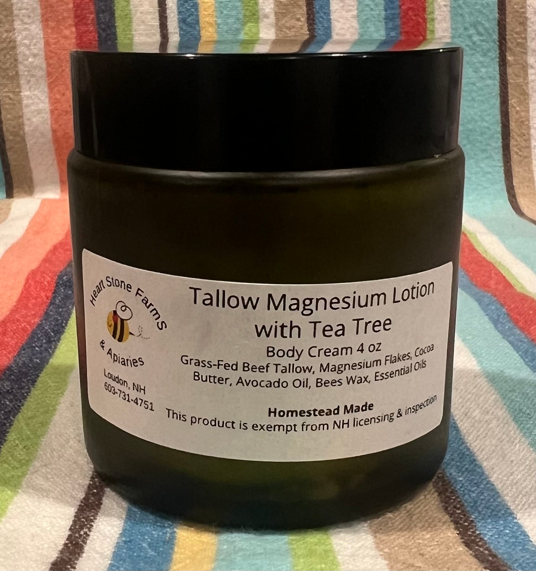 Tallow Magnesium Lotion with Lavender