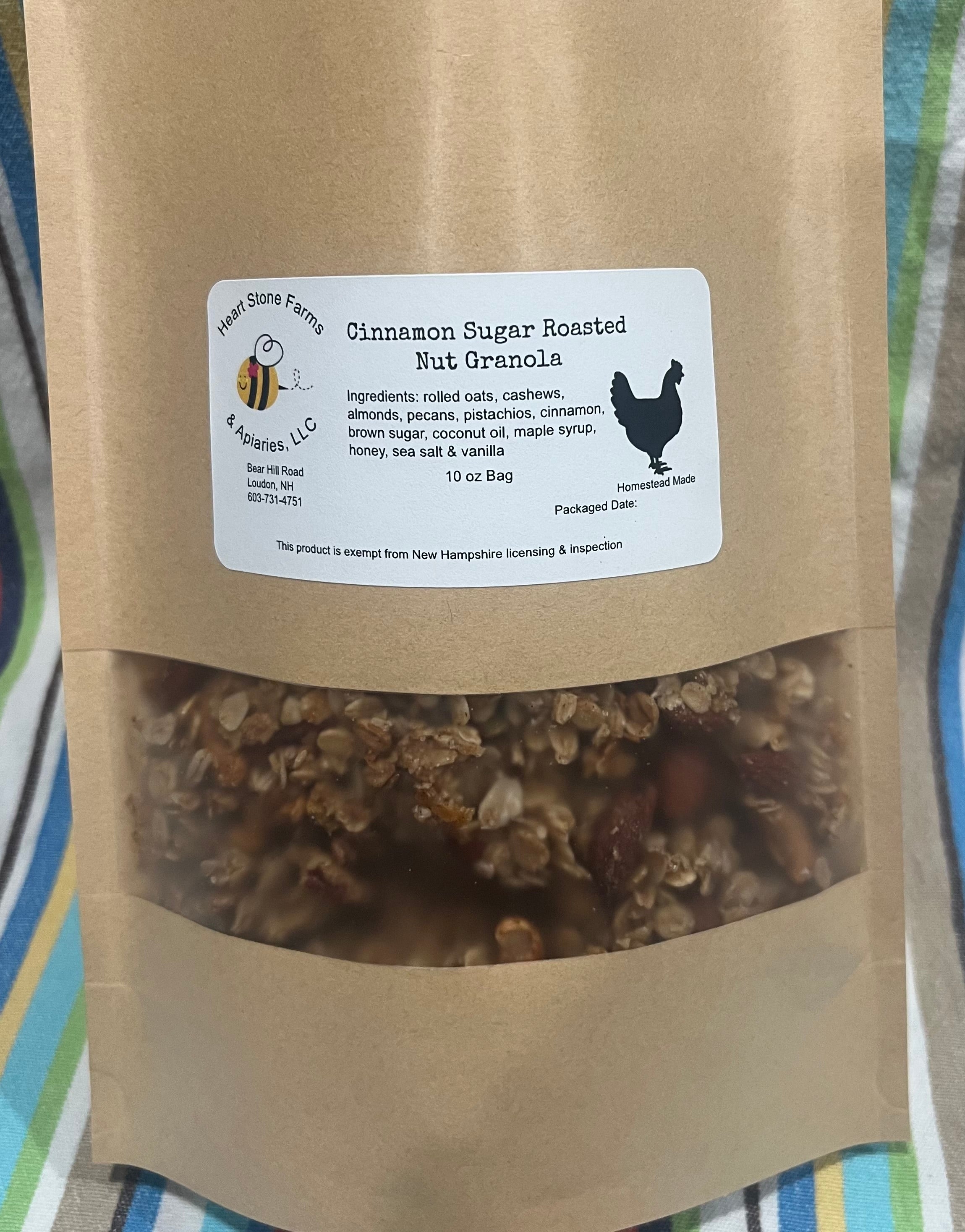 Cinnamon Sugar Roasted Nut Granola